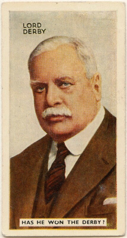 Edward george villiers stanley, 17th earl of derby npg d49040