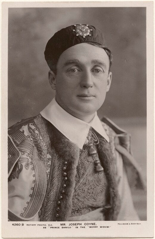 Joseph coyne as 'prince danilo' in 'the merry widow' npg x201050
