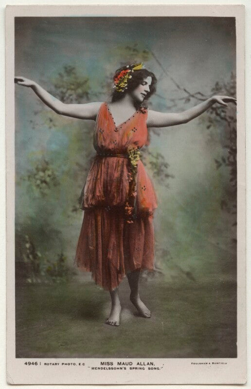 Maud allan dancing mendelssohn's spring songs npg ax160221