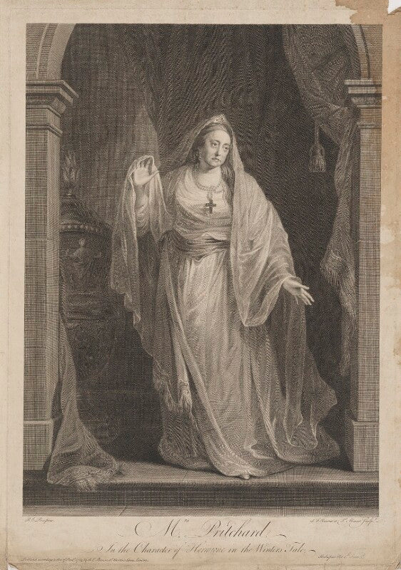 Mrs pritchard in the character of hermione in the winters tale (hannah pritchard (née vaughan)) npg d40762