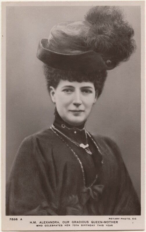 'h.m. alexandra, our gracious queen mother who celebrates her 70th birthday this year' (queen alexandra) npg x196873