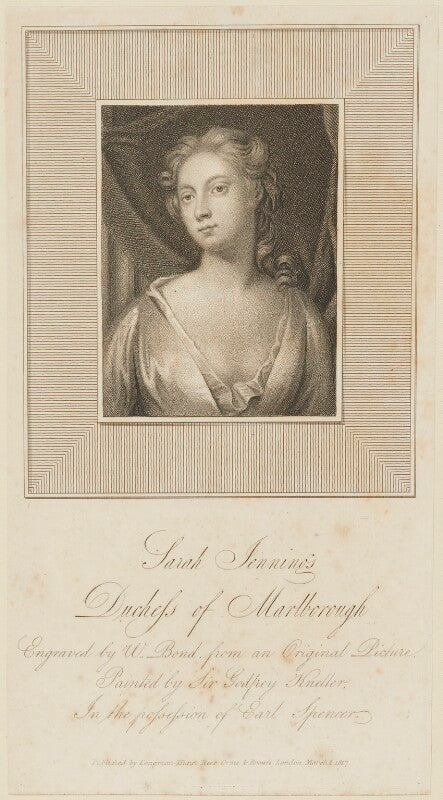 Sarah churchill (née jenyns (jennings)), duchess of marlborough npg d14355