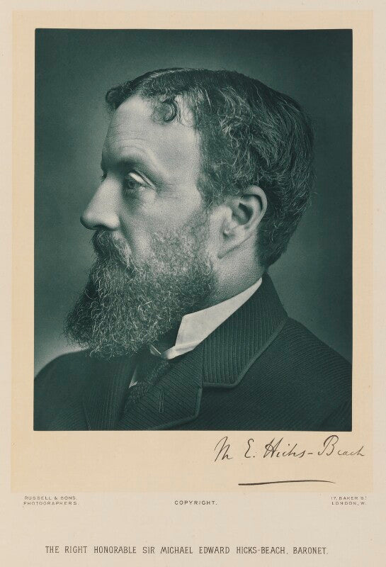 Michael edward hicks beach, 1st earl st aldwyn npg ax15881