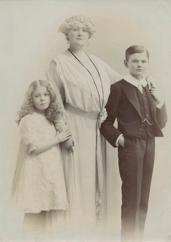 Lady mercy marter (née greville); frances evelyn ('daisy') greville (née maynard), countess of warwick; hon. maynard greville npg x68959