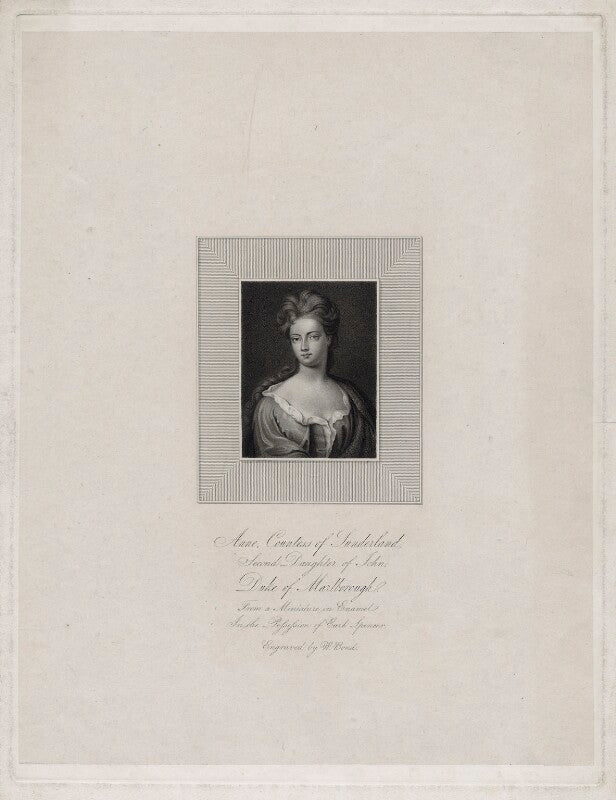 Anne spencer (née churchill), countess of sunderland npg d27384