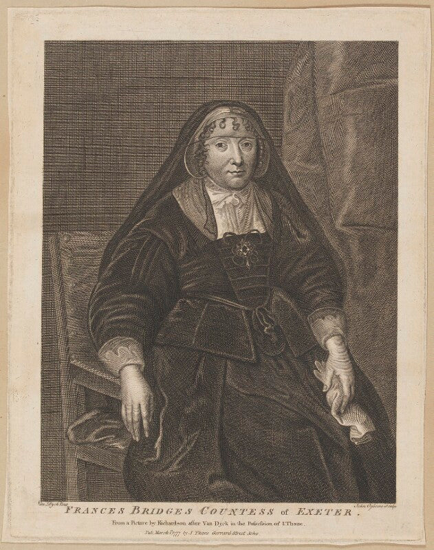Frances cecil (née brydges), countess of exeter npg d28408