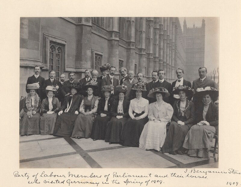 'labour members of parliament and their wives who visited germany in the spring of 1909' npg x36285