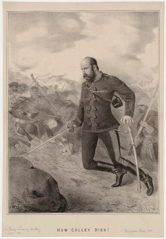 Sir george pomeroy pomeroy colley ('how colley died!') npg d34033