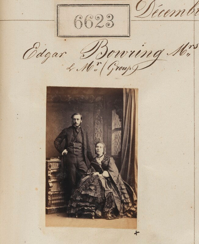 Edgar alfred bowring; ellen bowring (née cubitt) npg ax56556