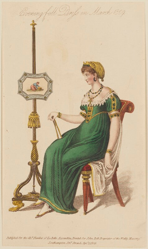 'evening full dress in march 1809' npg d47545