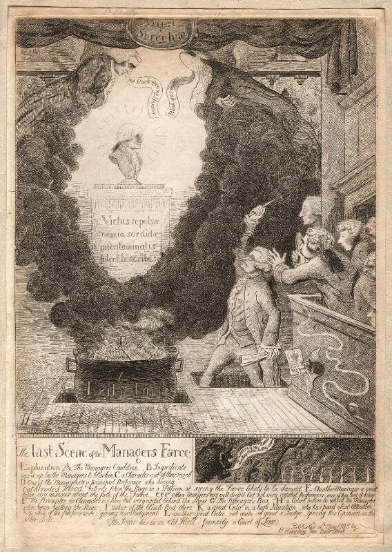 'the last scene of the managers farce' npg d12249