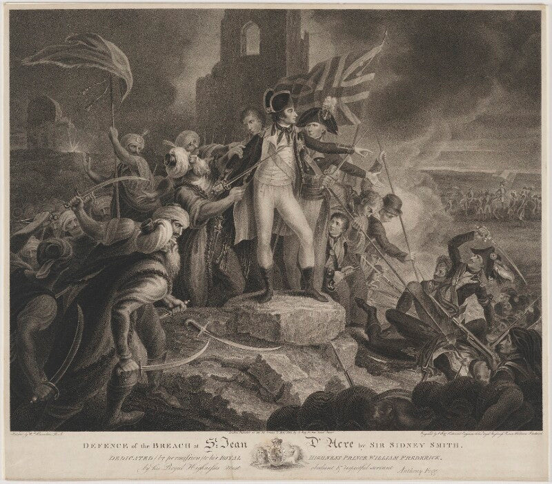 Defence of the breach at st jean d'acre by sir sidney smith npg d1367