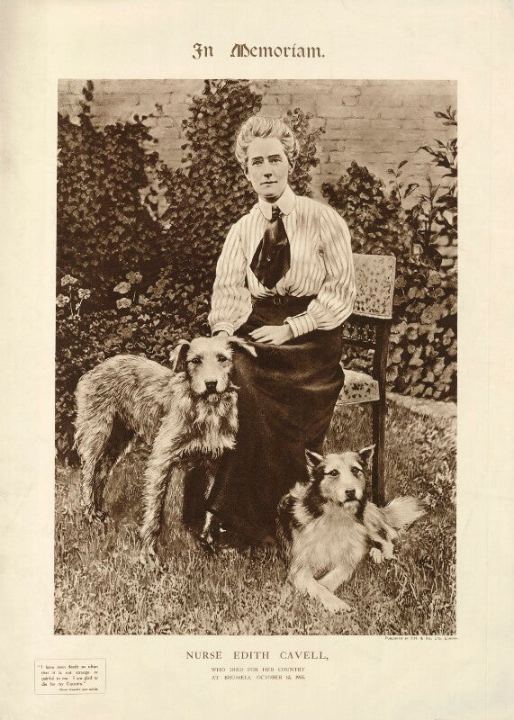 Edith cavell with don and jack npg d32742