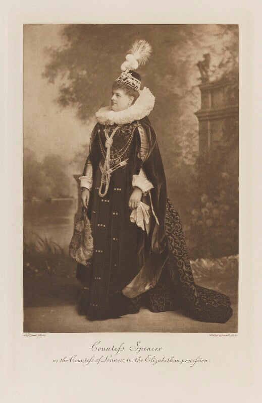 Charlotte frances frederica spencer (née seymour), countess spencer as the countess of lennox in the elizabethan procession npg ax41253