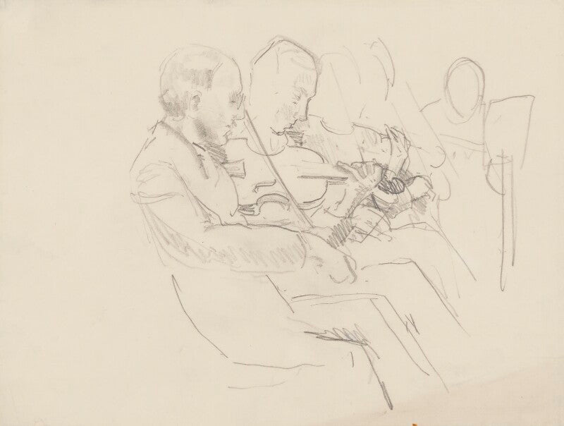 Two unknown violinists npg 4975(33)