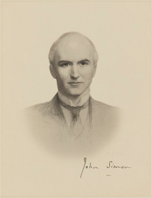 John allsebrook simon, 1st viscount simon npg d18079