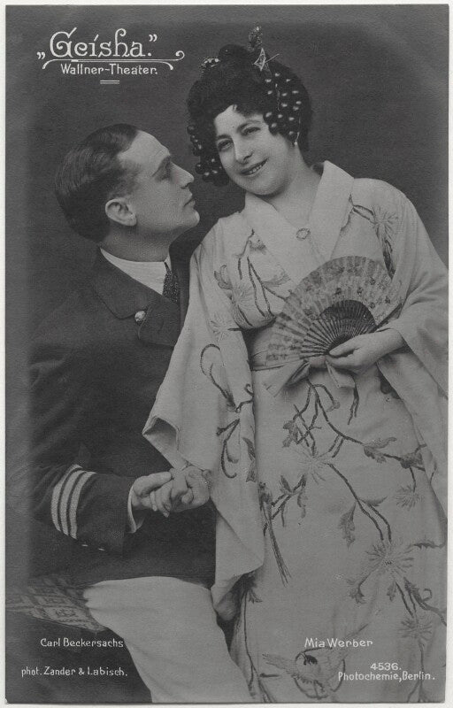 Karl beckersachs and mia werber in 'geisha' npg x138909