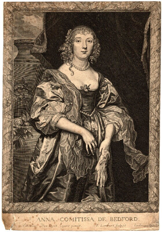 Anne russell (née carr), countess of bedford npg d10903