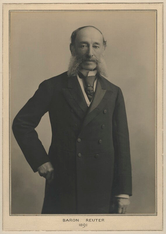 (paul) julius de reuter, baron de reuter (né israel beer josaphat) npg x127476