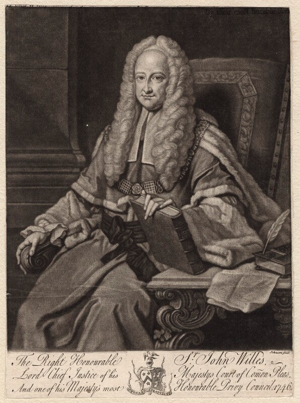 Sir john willes npg d4814