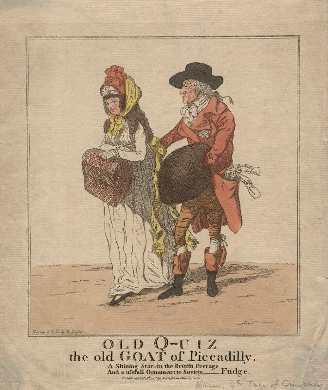 William douglas, 4th duke of queensberry ('old q uiz the old goat of piccadilly') npg d5569