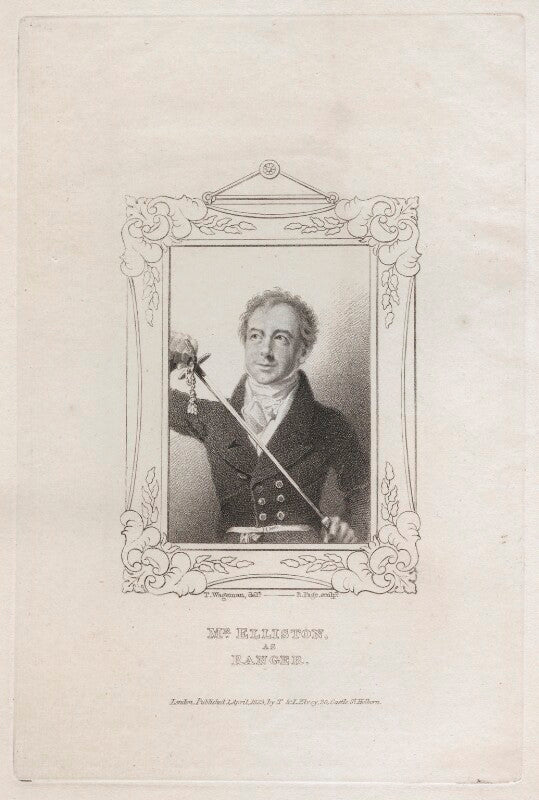 Robert william elliston as ranger in hoadley's 'suspicious husband' npg d46077