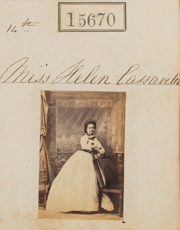 Helen euphrosiny ('ellen') de linden (née cassavetti) npg ax63602