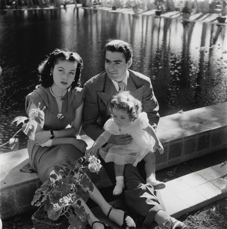 Queen fawzieh of iran; mohammed reza pahlavi, shah of iran; princess shahnaz pahlavi of iran npg x132090