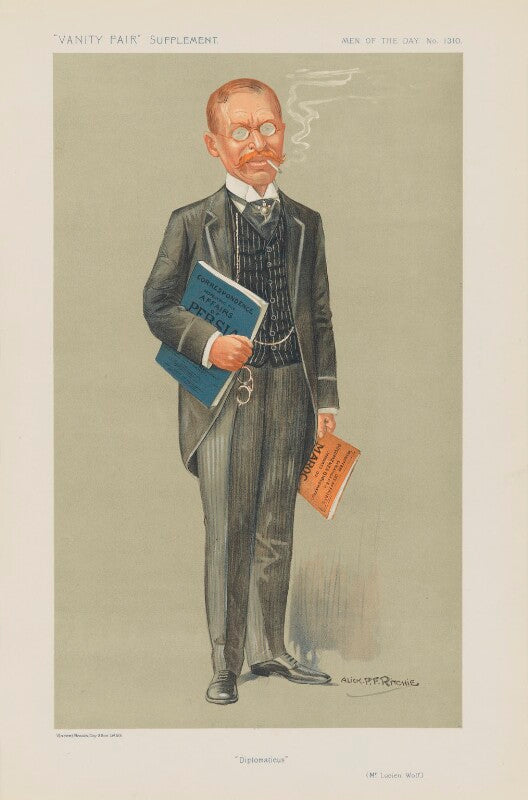 Lucien wolf ('men of the day. no. 1310. "diplomaticus."') npg d45641