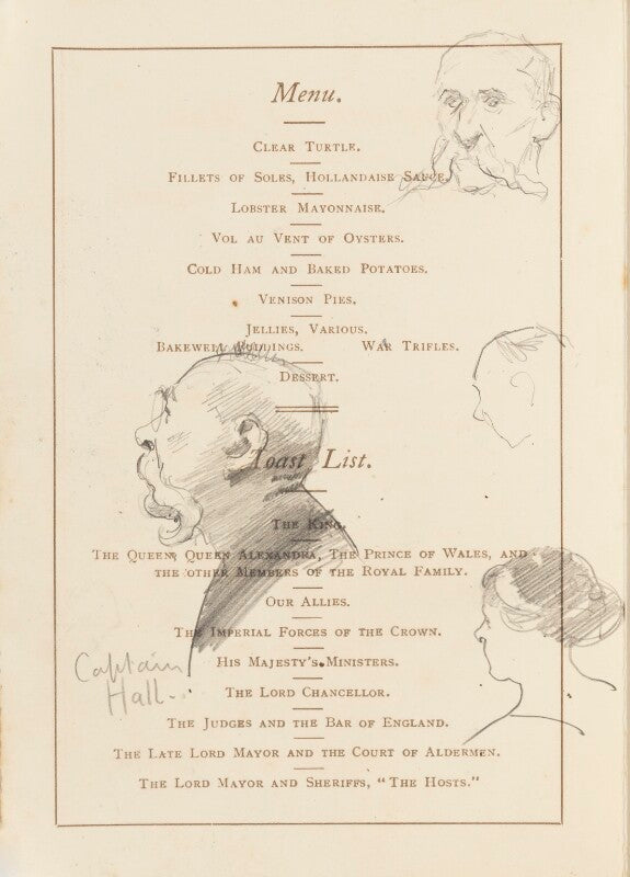 'captain hall' and unknown sitters npg d43120a