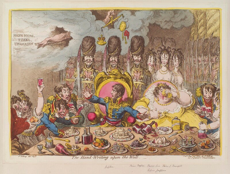 'the hand writing upon the wall' npg d12820