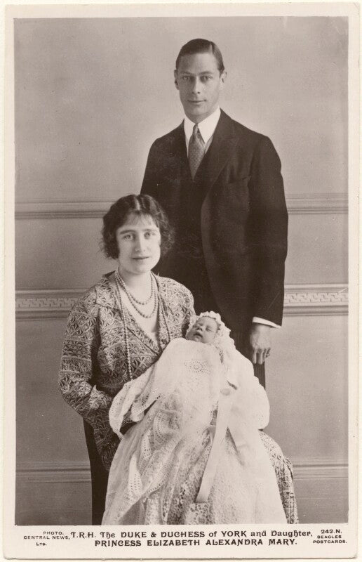 't.r.h. the duke and duchess of york and daughter princess elizabeth alexandra mary' npg x193258