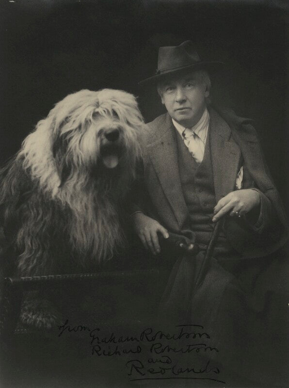 Walford graham robertson with his dog richard robertson npg x22063