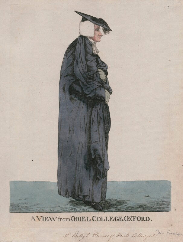 John eveleigh ('a view from oriel college, oxford') npg d13280