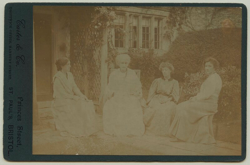 May morris; jane morris (née burden); jane alice ('jenny') morris; ada peerless npg x33260