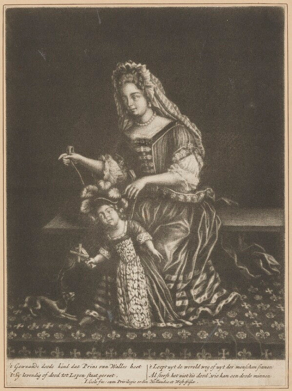 Prince james francis edward stuart; mary of modena npg d34722