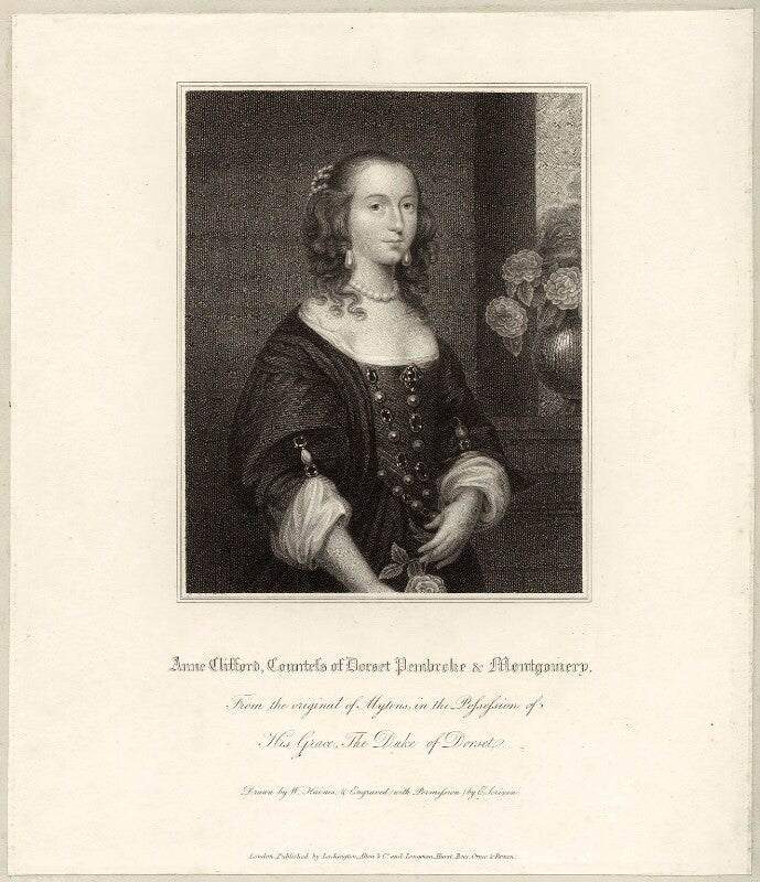 Possibly isabella compton (née sackville), countess of northampton, formerly known as anne, countess of pembroke (lady anne clifford) npg d28107