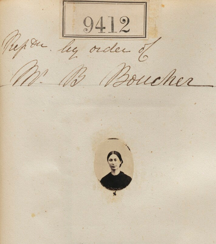 'reproduction by order of mr b boucher' npg ax59218