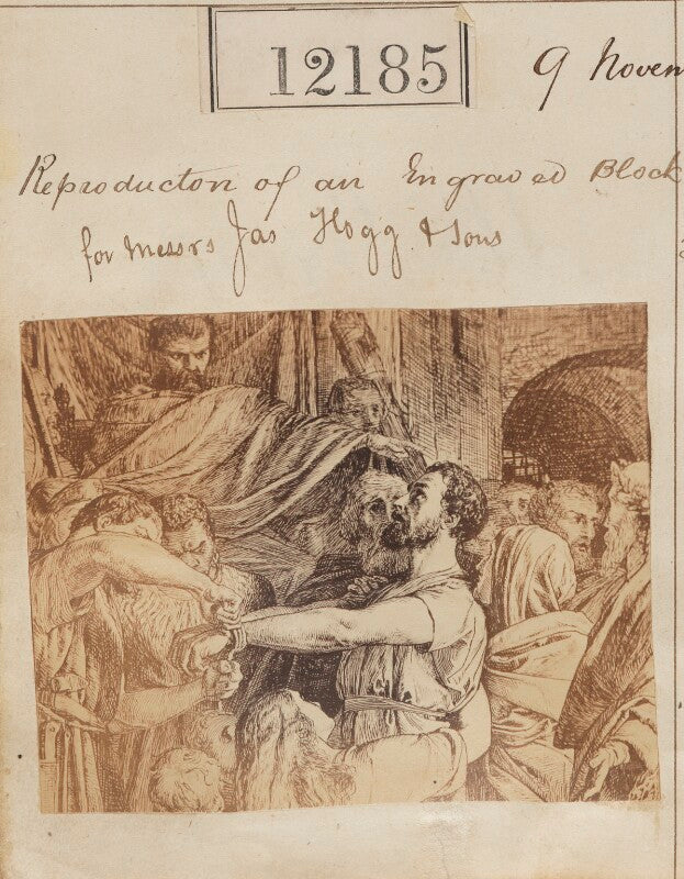 'reproduction of an engraved block for messrs james hogg & sons' npg ax61857