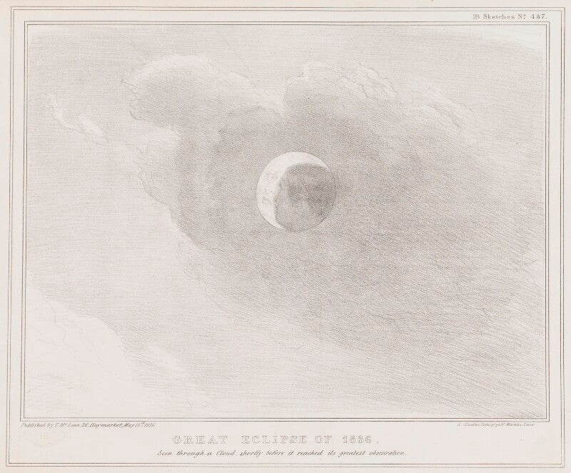Great eclipse of 1836 (william lamb, 2nd viscount melbourne) npg d41371