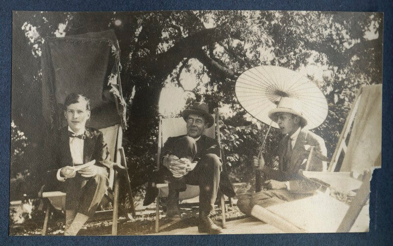 Philip charles thomson ritchie; goldsworthy lowes dickinson; edward ('eddy') sackville west npg ax141361