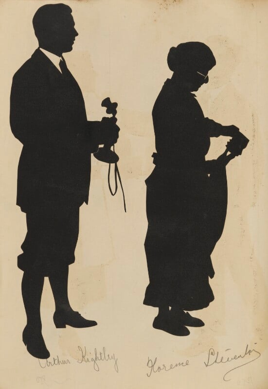 Actors in role in the "plus fours" company (arthur kightley (né kightly george ugle); florence steventon) npg d46648