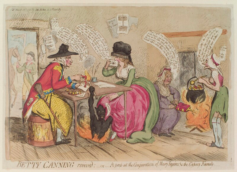 'betty canning revived: or a peep at the conjuration of mary squires, & the gypsey family' npg d13003