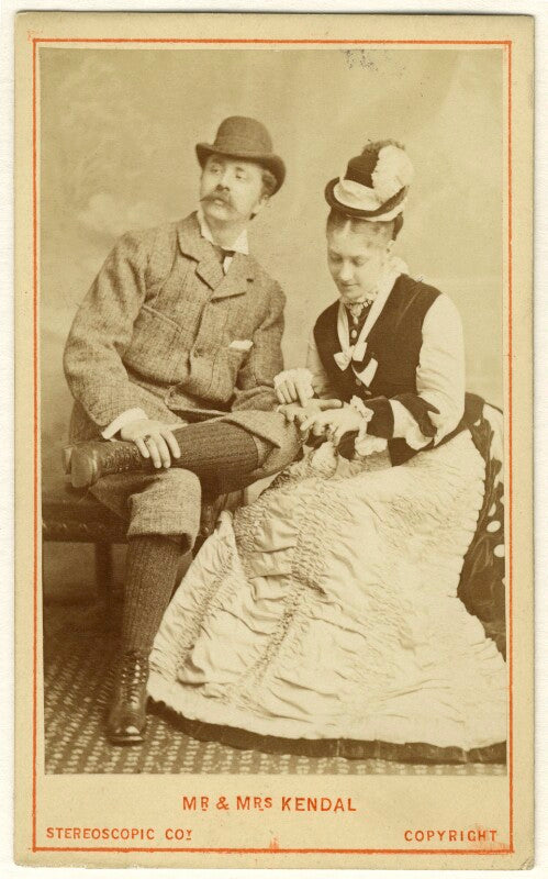 William hunter kendal (william hunter grimston) and madge kendal in 'mont blanc' npg ax25049