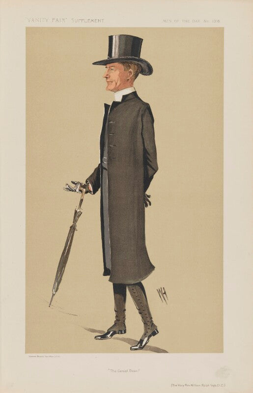 William ralph inge ('men of the day. no. 1306. "the genial dean."') npg d45647