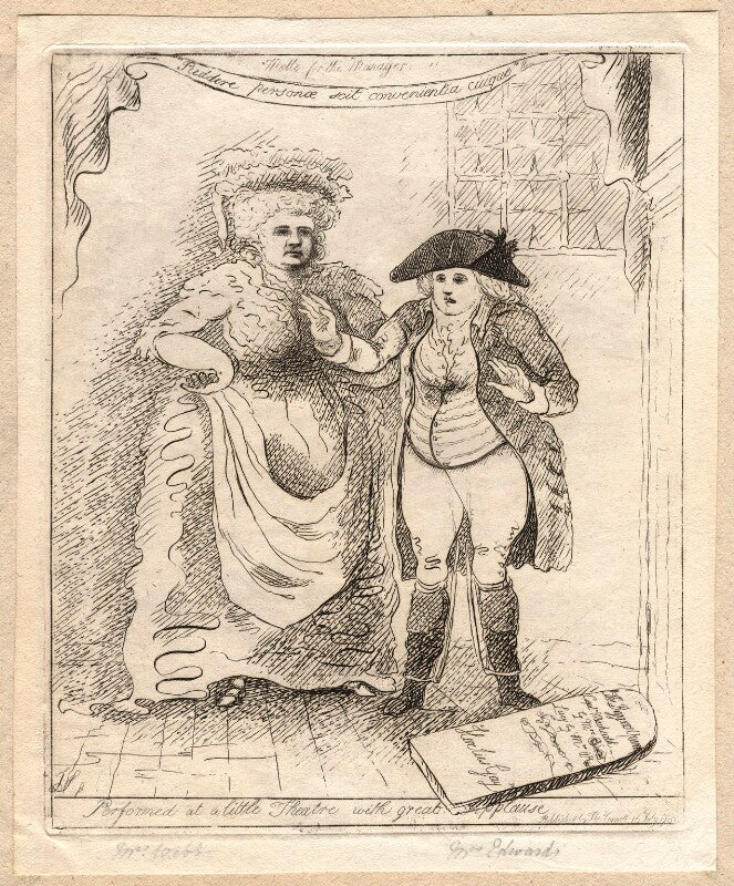 'performed at a little theatre with great applause' (mrs edwards; lydia webb (née child)) npg d9563