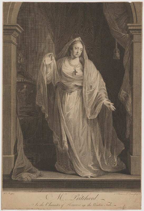 Mrs pritchard in the character of hermione in the winters tale (hannah pritchard (née vaughan)) npg d40761