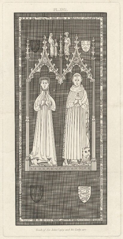 Tomb of sir john cassy and his lady (sir john cassy; alicia, lady cassy) npg d33230