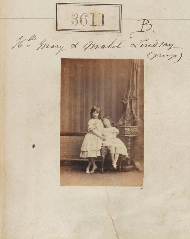 Lady mary susan félicie meynell (née lindsay); lady mabel marian lindsay npg ax53007