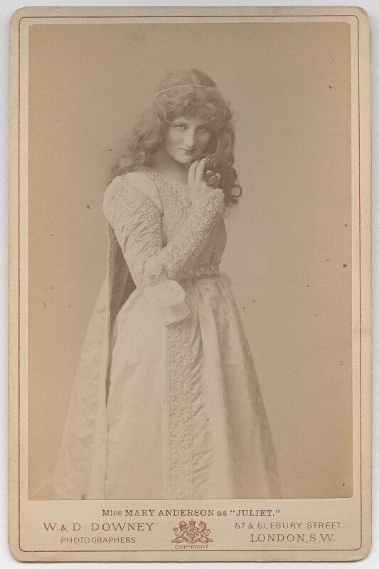 Mary anderson (mrs de navarro) as juliet in 'romeo & juliet' npg x71
